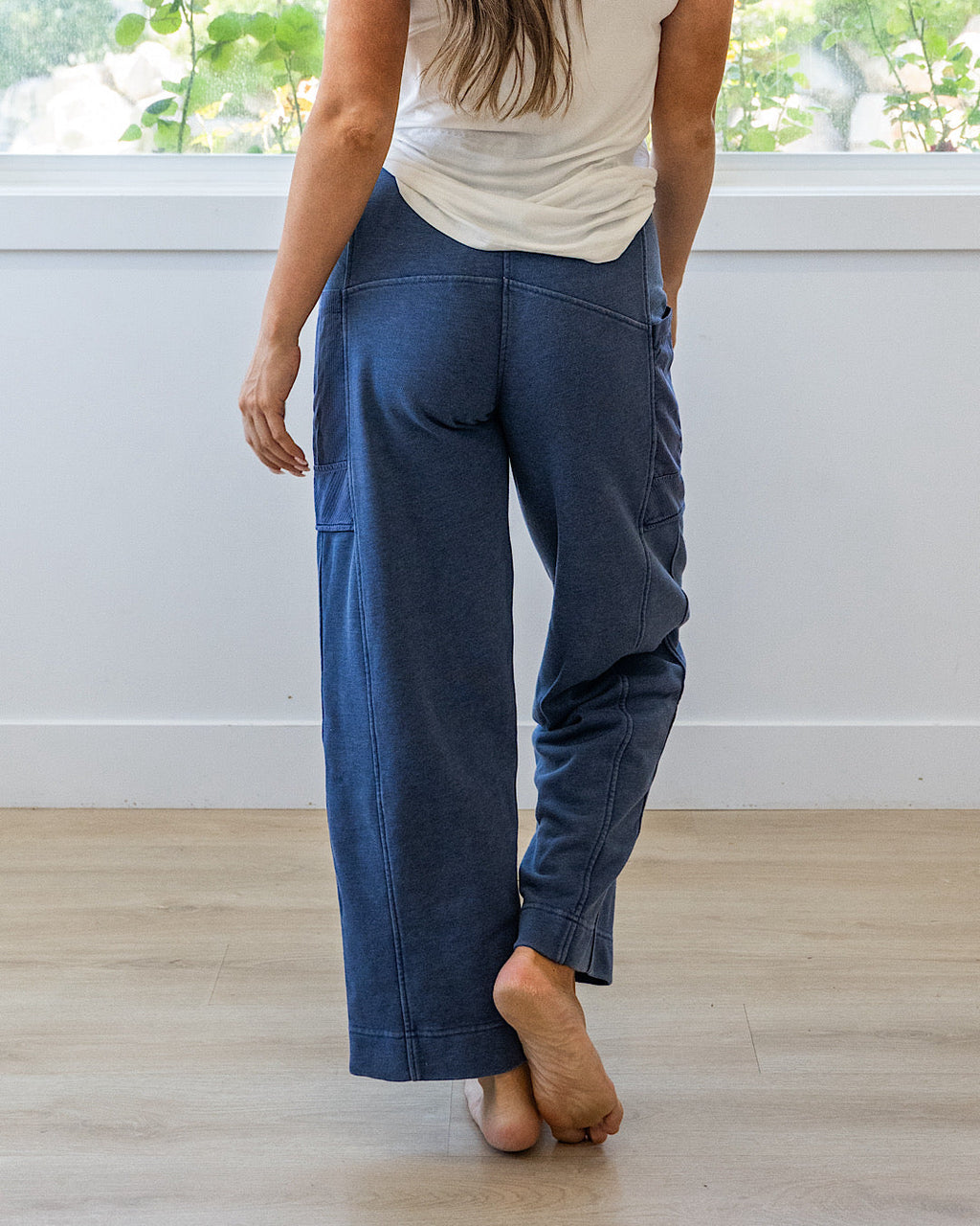 Pantalones cómodos Rae Mode Terry - Azul marino