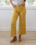 Jeans de pierna ancha y corte cropped Vervet Kacie - Marigold