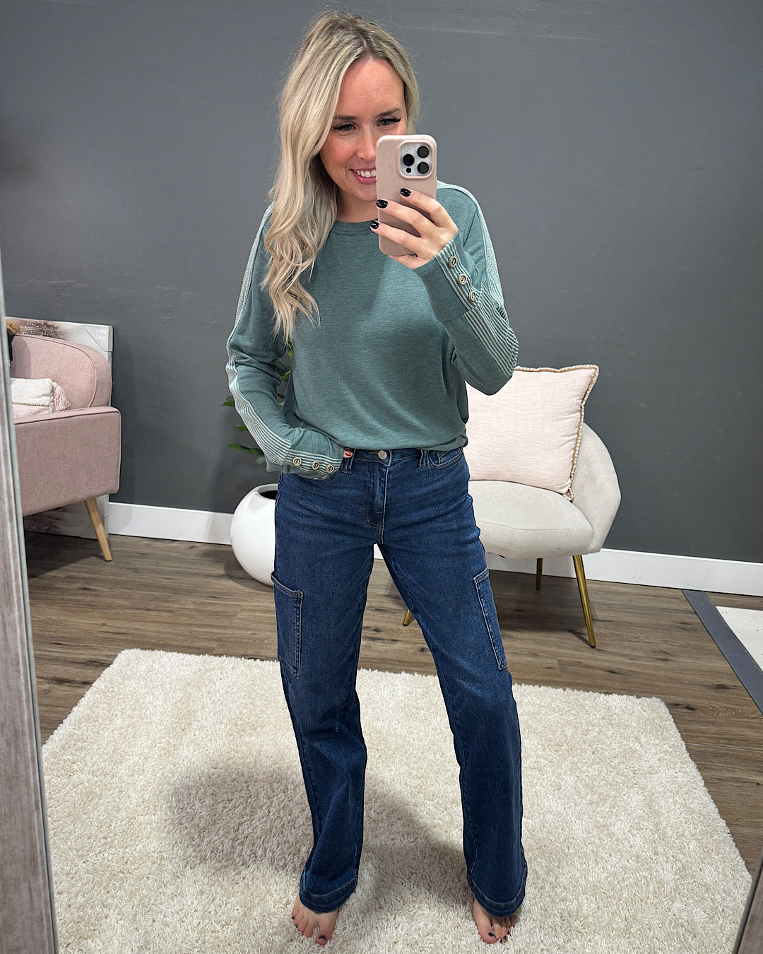 Jeans cargo anchos Judy Blue Lennon EN OFERTA