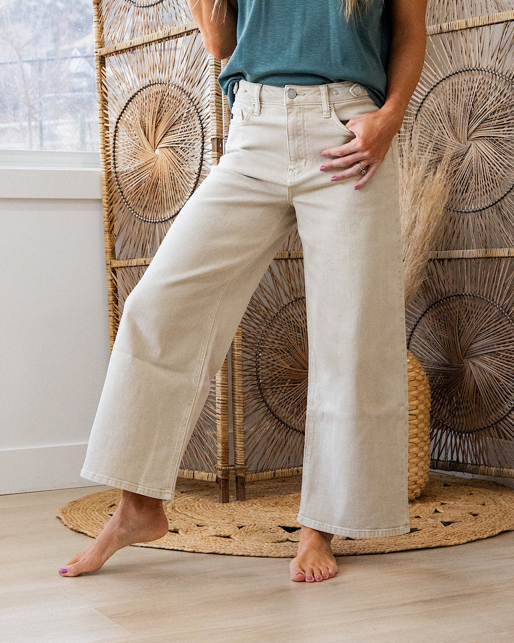 Jeans de pierna ancha KanCan Reese - Color topo