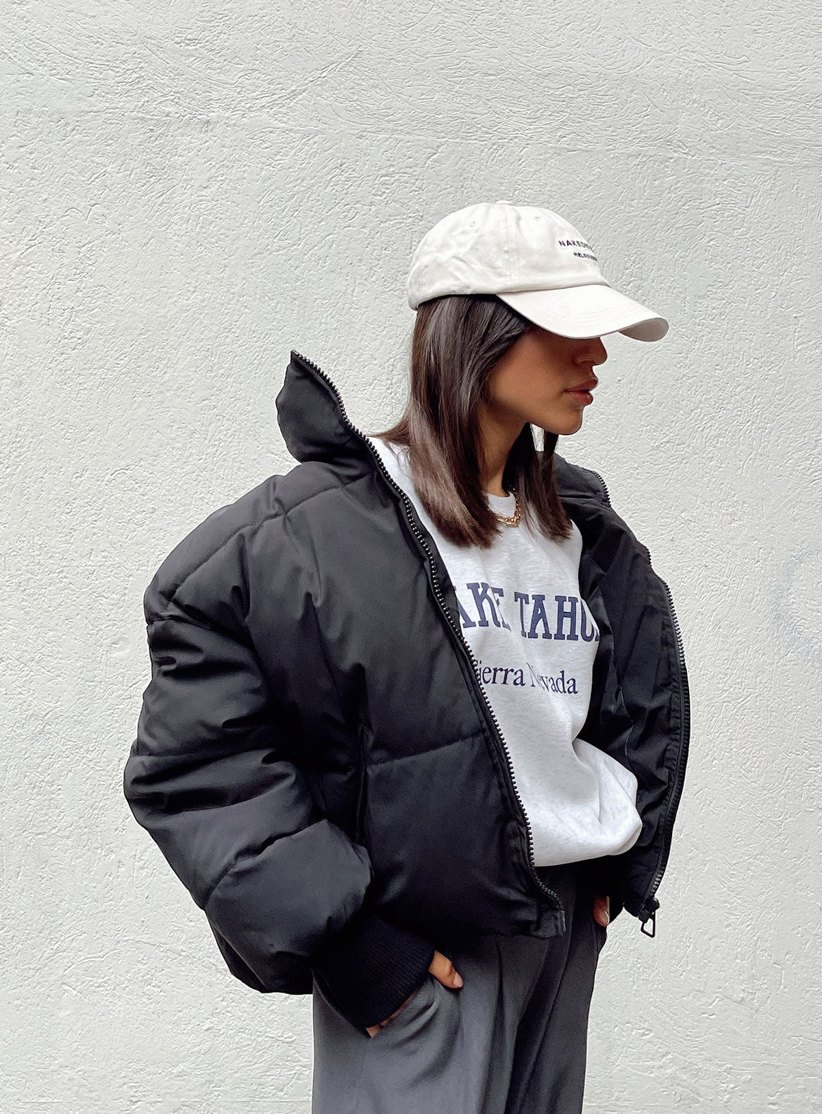 Chaqueta acolchada Abe negra