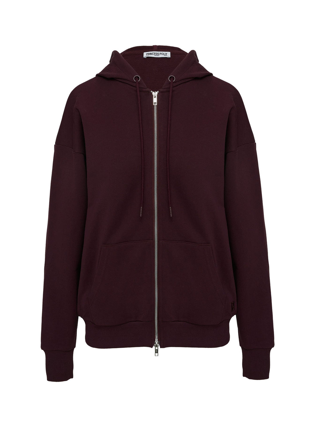 Sudadera oversize All Day color vino
