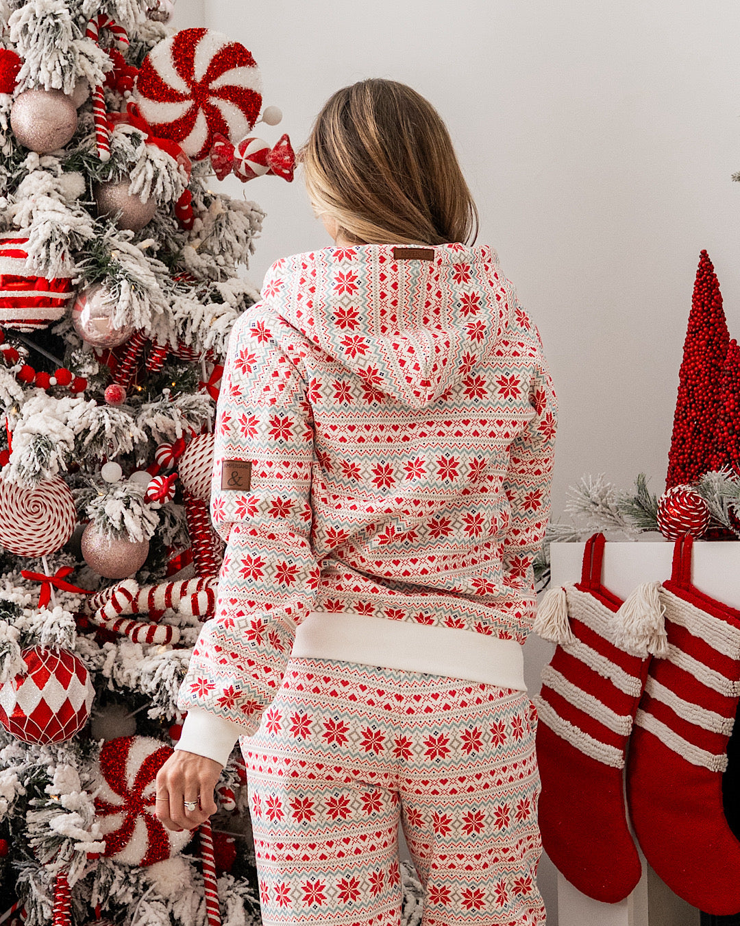 Sudadera con cremallera completa Ampersand Ave Comfort Zone - Frosted Fair Isle VENTA FINAL