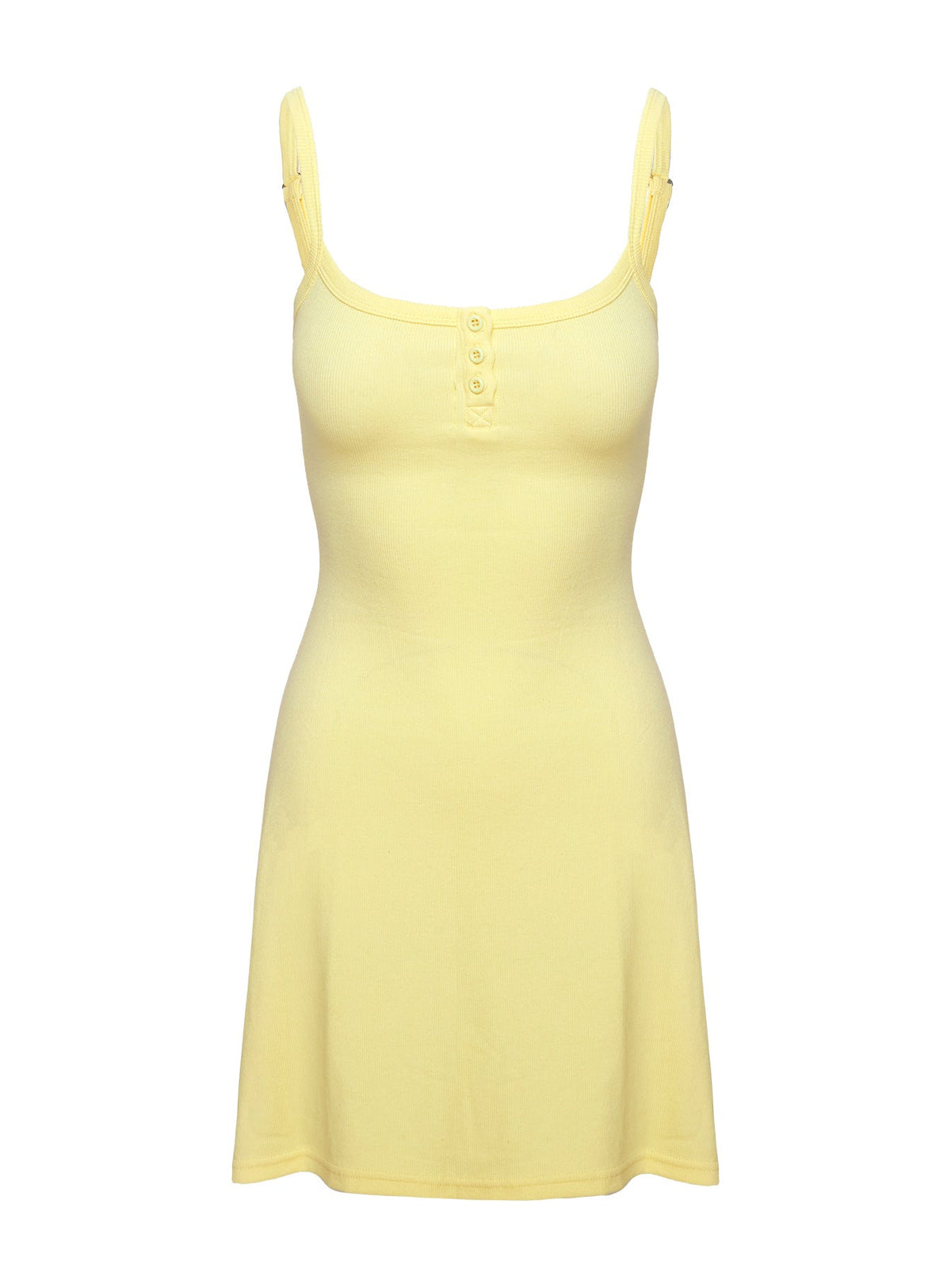 Minivestido canalé Baseline Amarillo