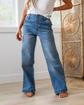 Jeans de pierna ancha KanCan Sienna sin desgastes VENTA FINAL