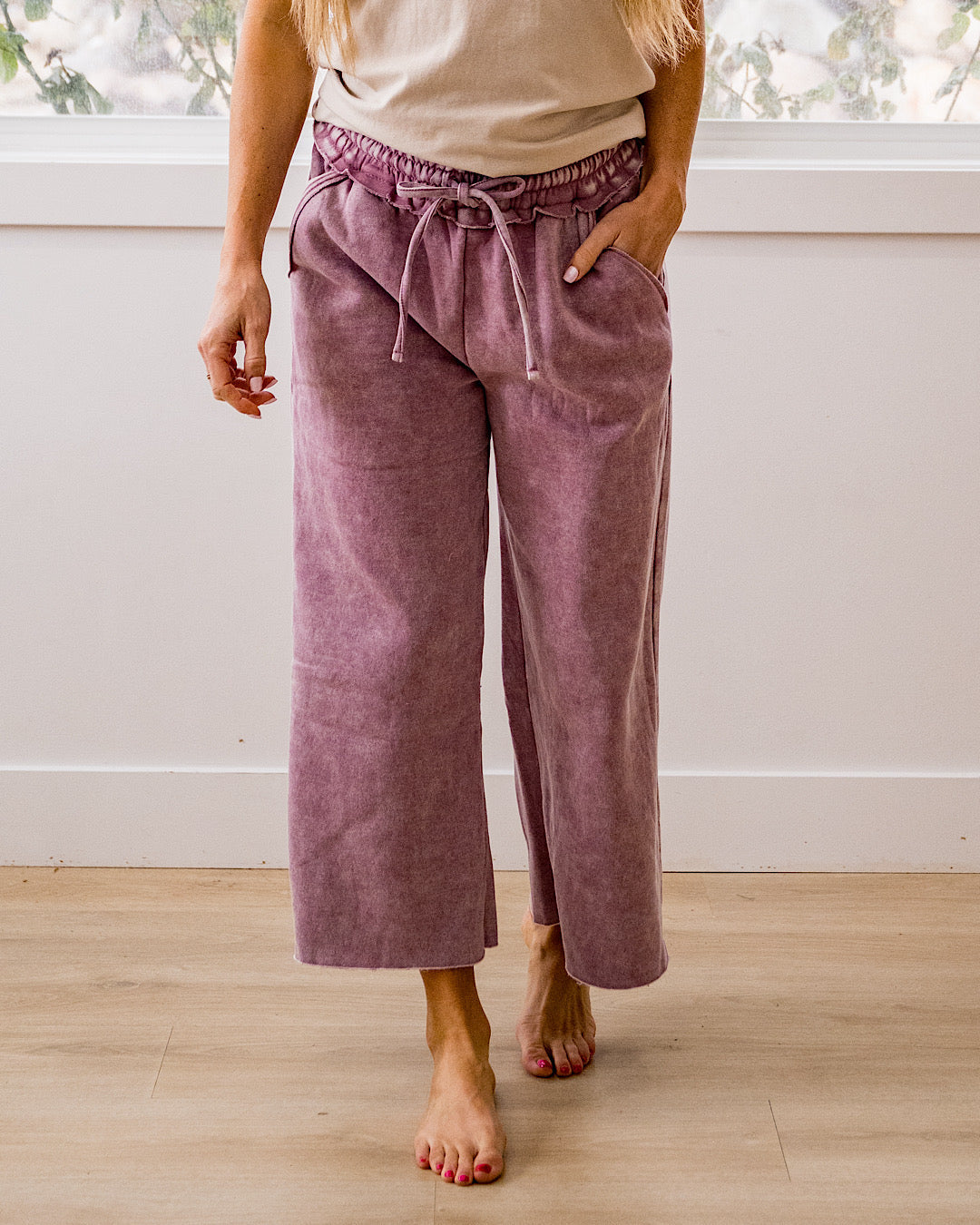 ¡NUEVO! Pantalón corto de pierna ancha y cómodo - Rosa claro