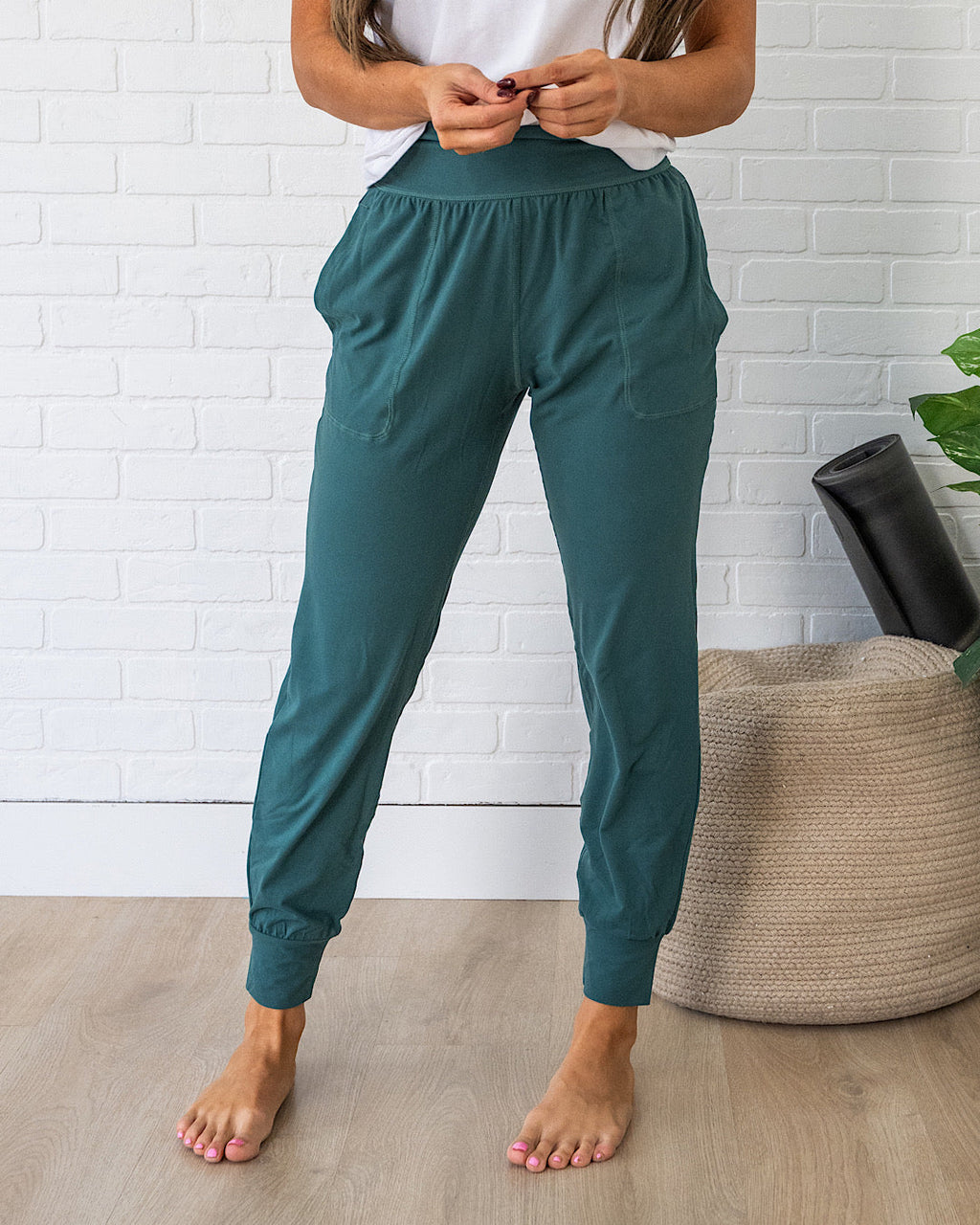 Joggers de yoga - Verde Everglade