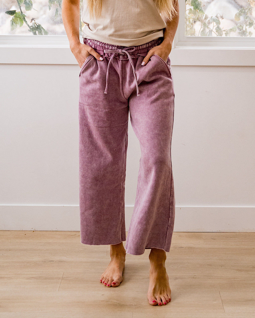 ¡NUEVO! Pantalón corto de pierna ancha y cómodo - Rosa claro