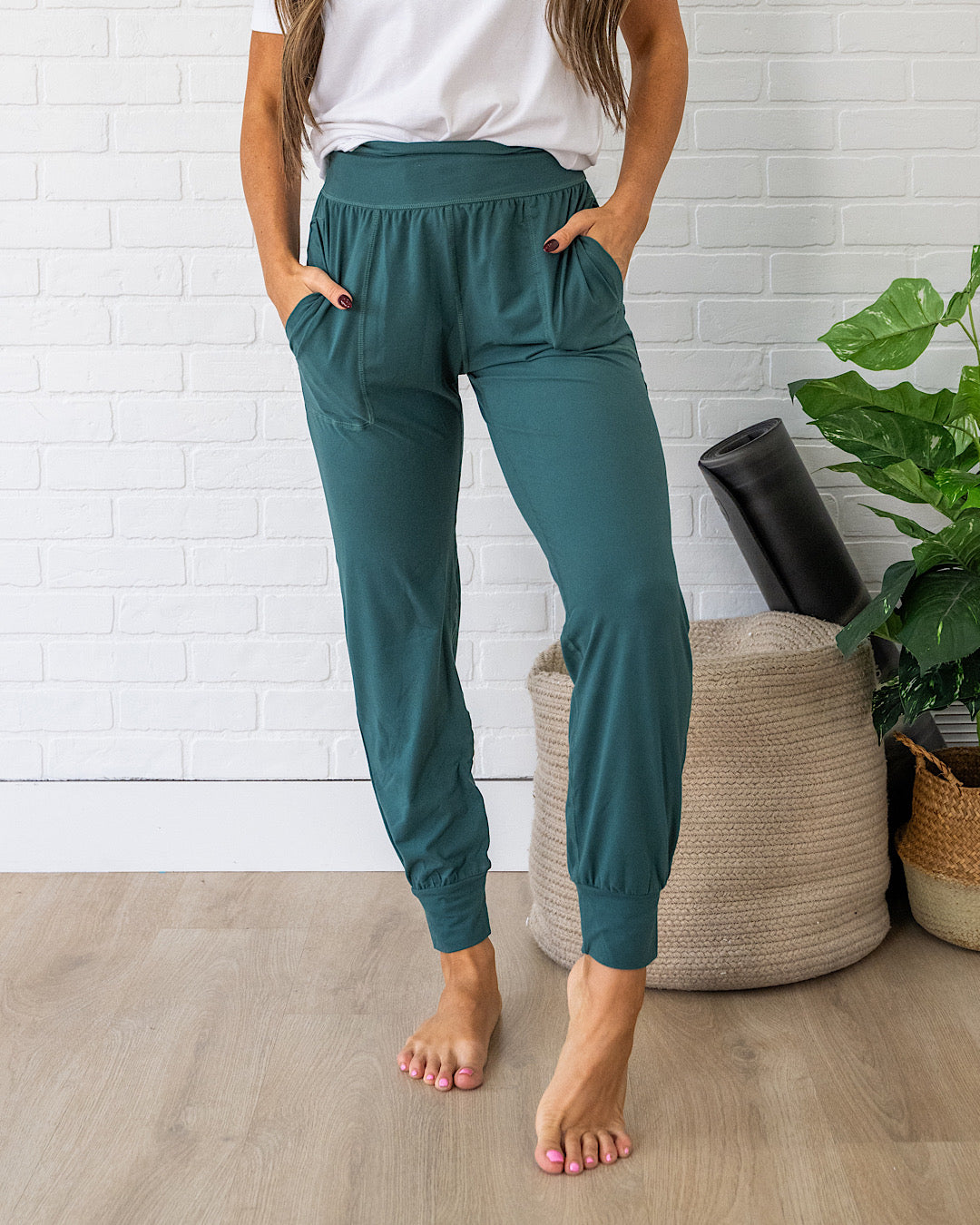 Joggers de yoga - Verde Everglade