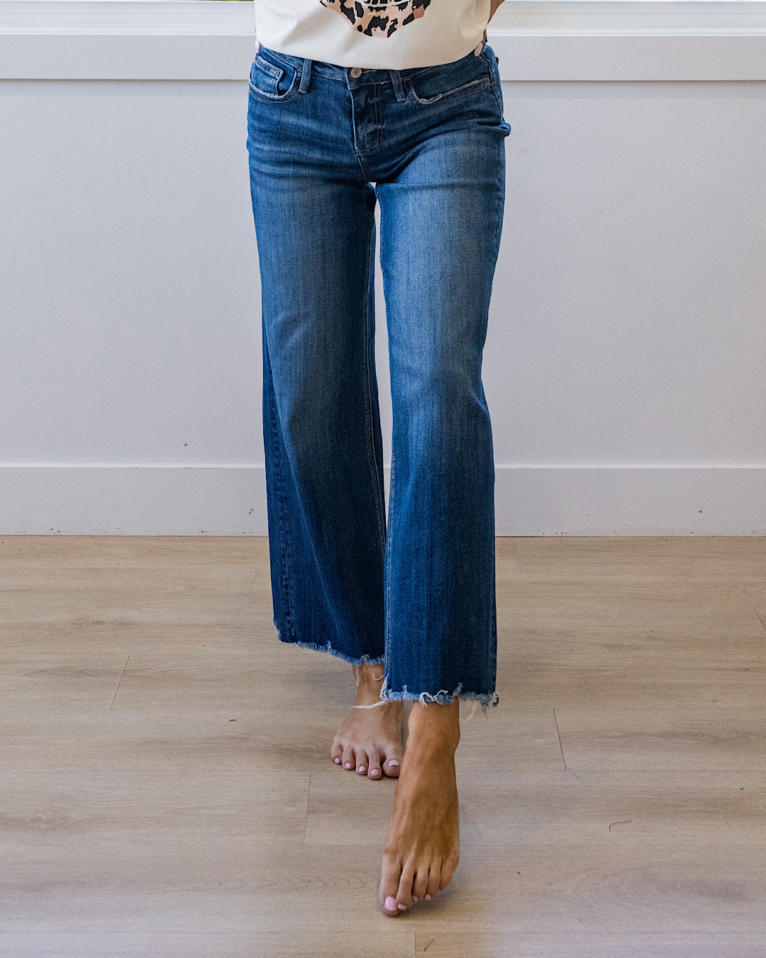 Jeans de pierna ancha y sin desgaste What If de Lovervet
