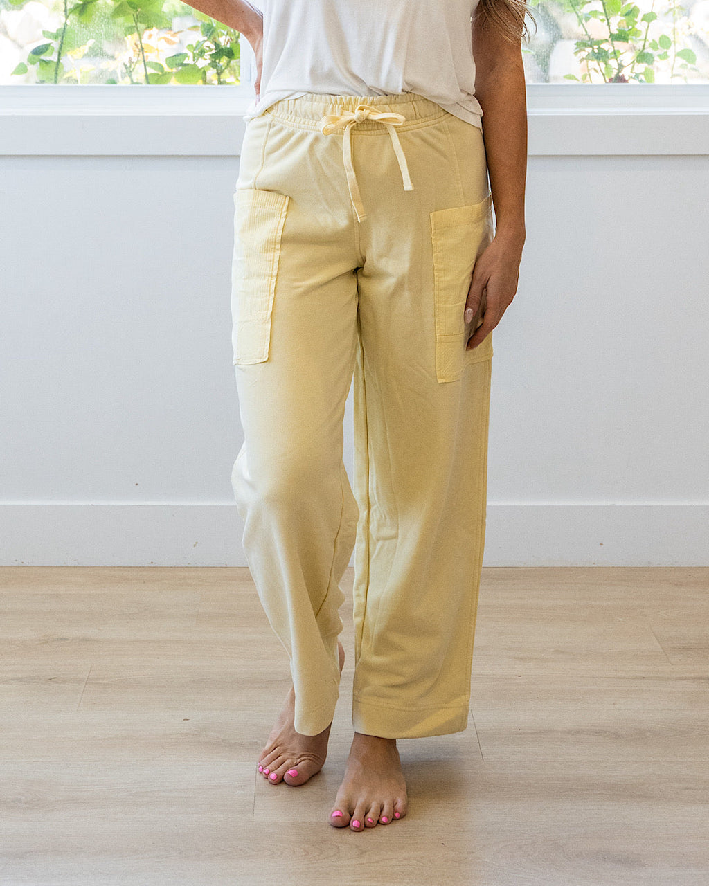 Pantalones cómodos de felpa Rae Mode - Lemonilla