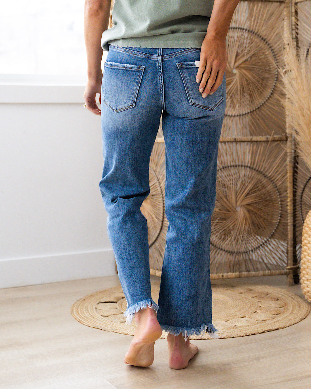 Jeans estilo papá desgastados Lovervet Lucy