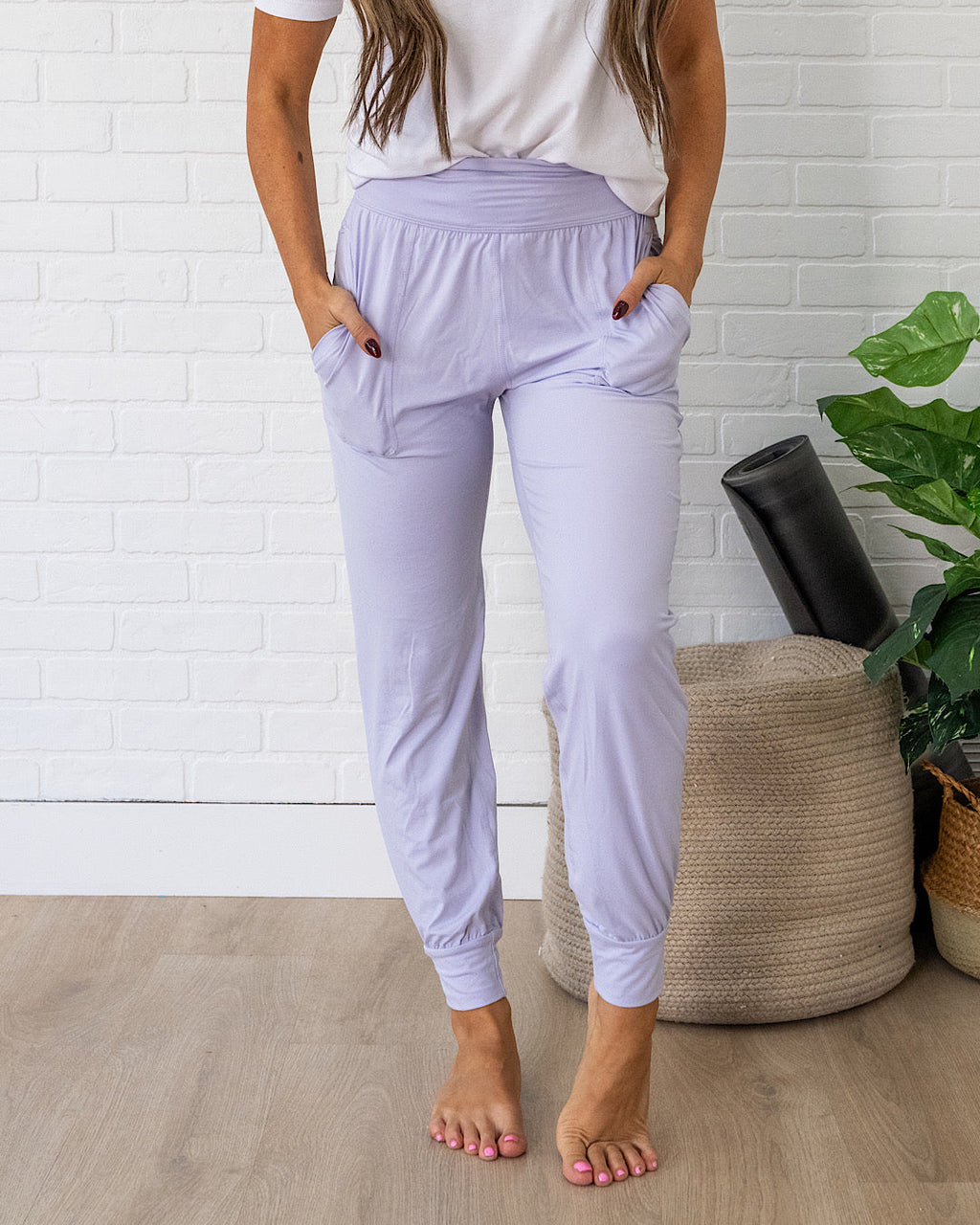 Joggers de yoga - Niebla de lavanda