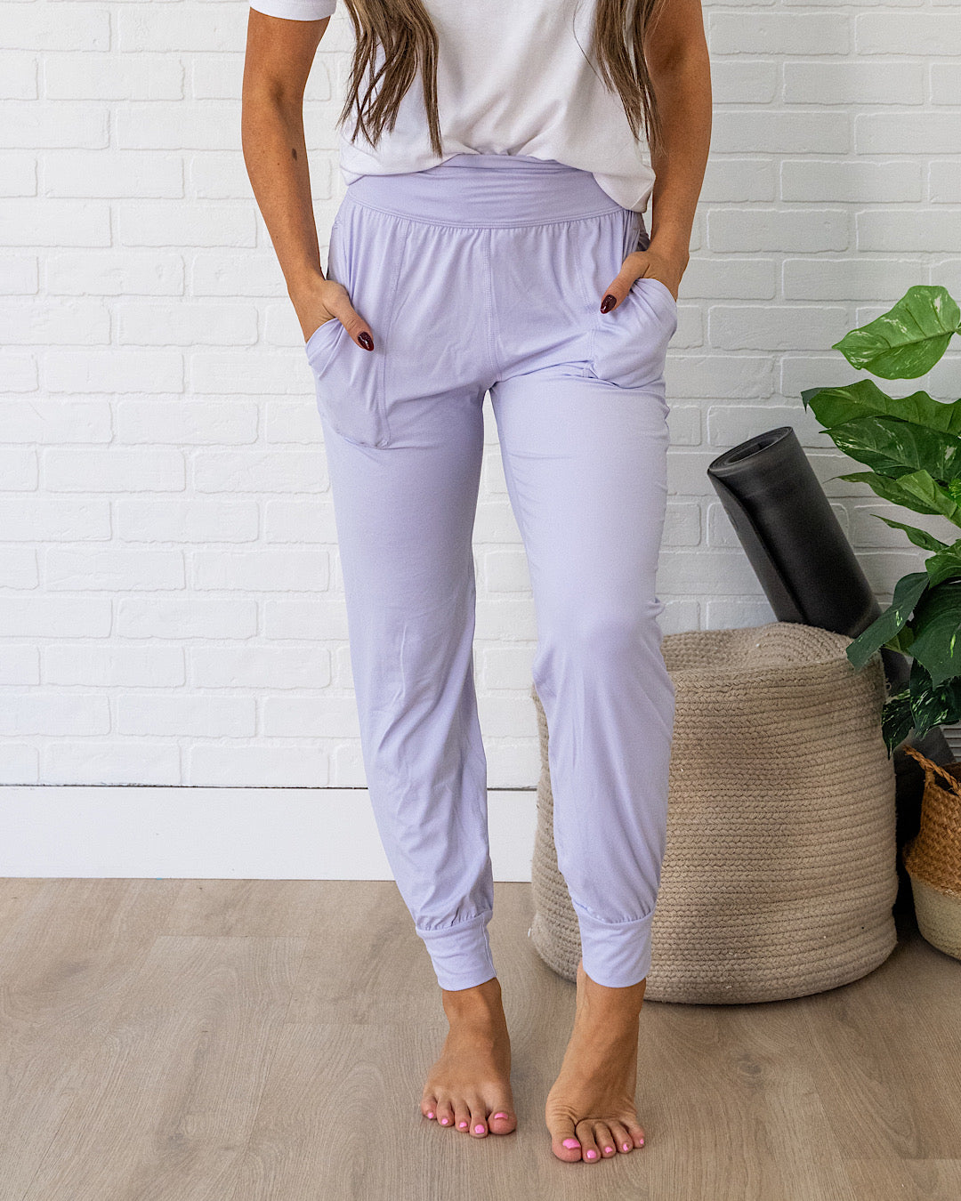 Joggers de yoga - Niebla de lavanda