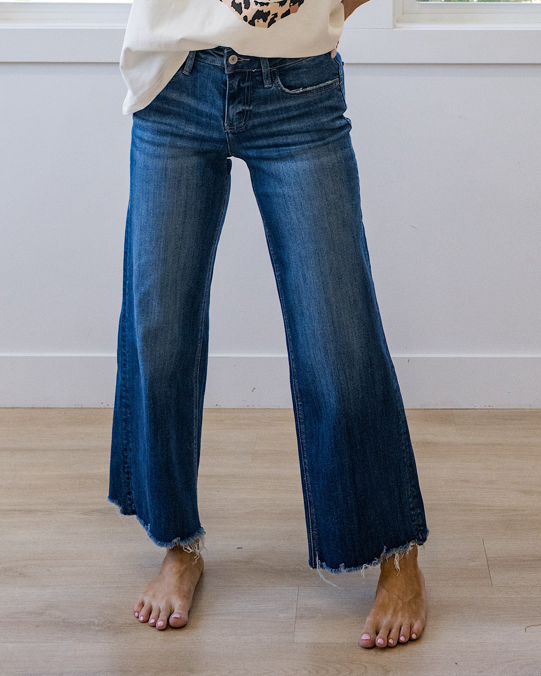 Jeans de pierna ancha y sin desgaste What If de Lovervet