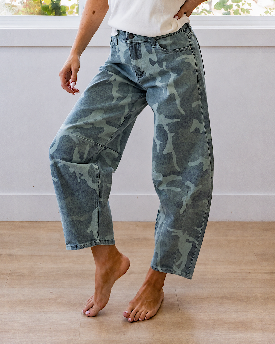 Jeans KanCan Lena Camo Barrel