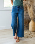 Jeans de pierna ancha Nori Hidden sin efecto desgastado