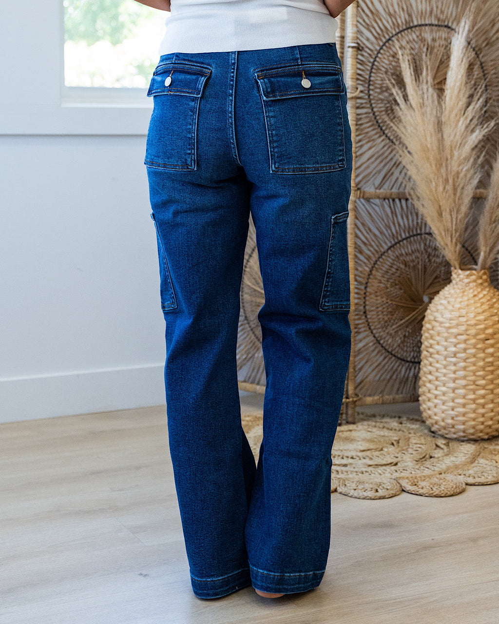 Jeans cargo anchos Judy Blue Lennon EN OFERTA