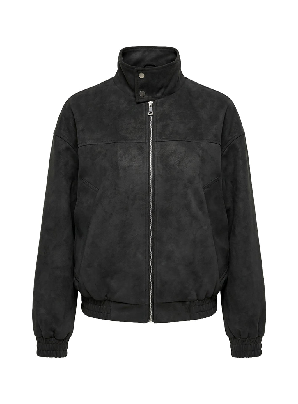 Chaqueta tipo bómber de ante sintético Ellissa, negra
