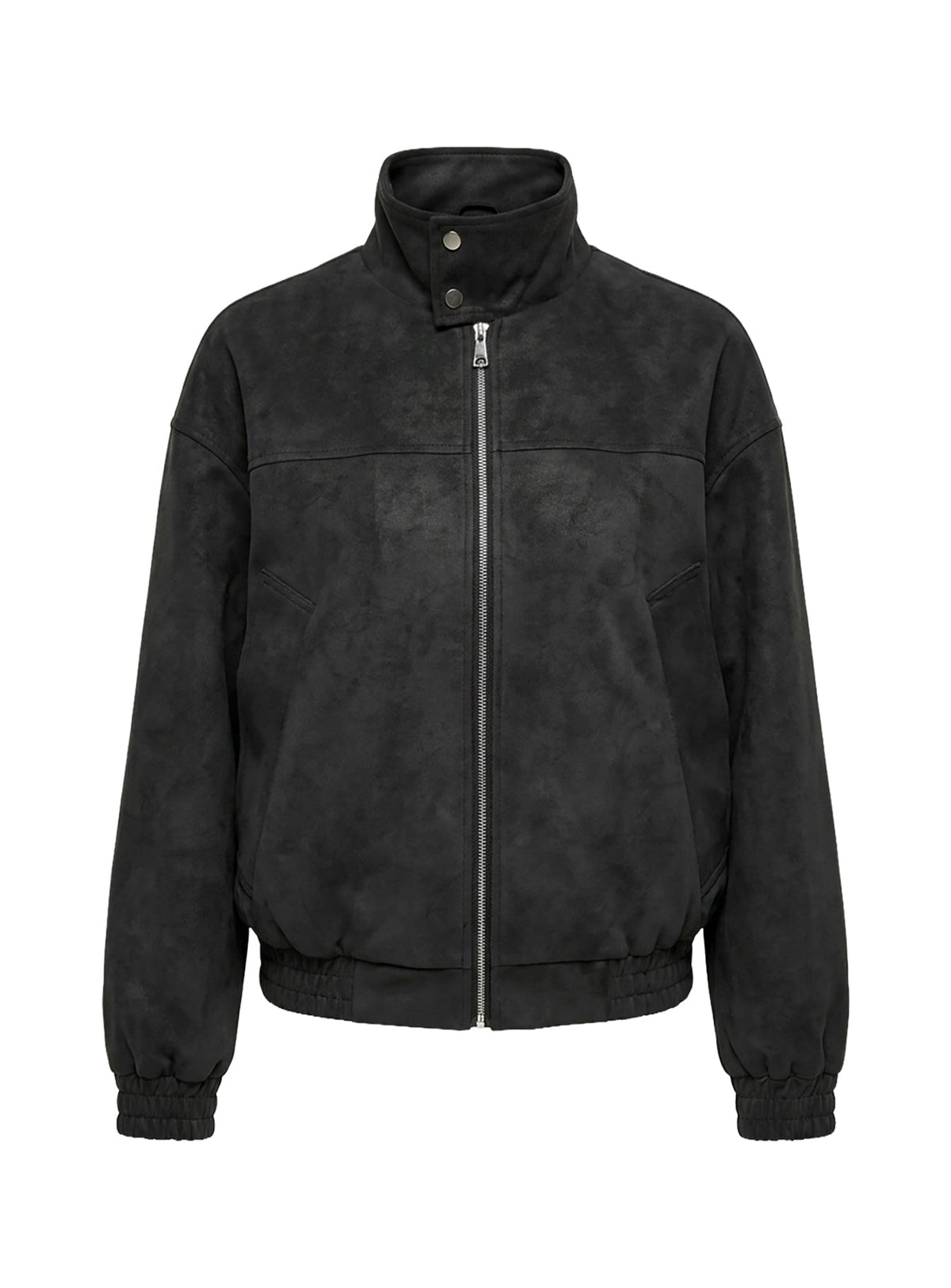 Chaqueta tipo bómber de ante sintético Ellissa, negra