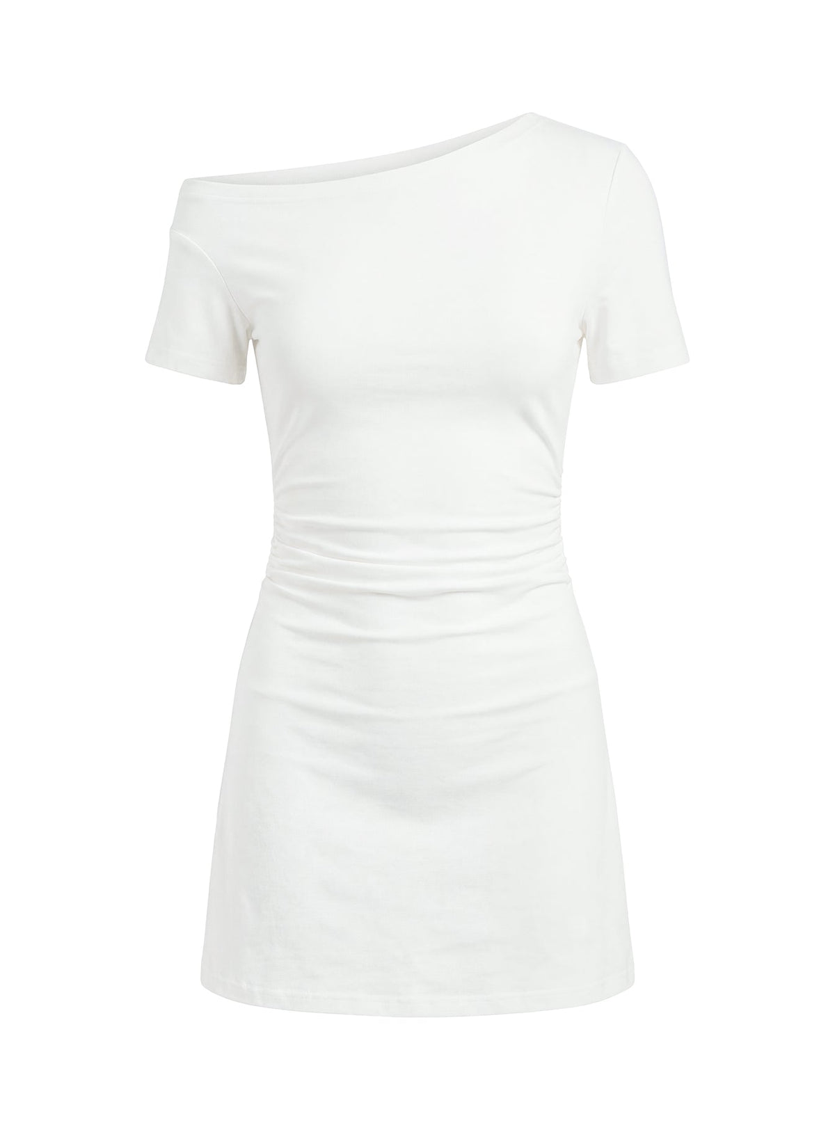 Minivestido blanco Avriana con hombros descubiertos