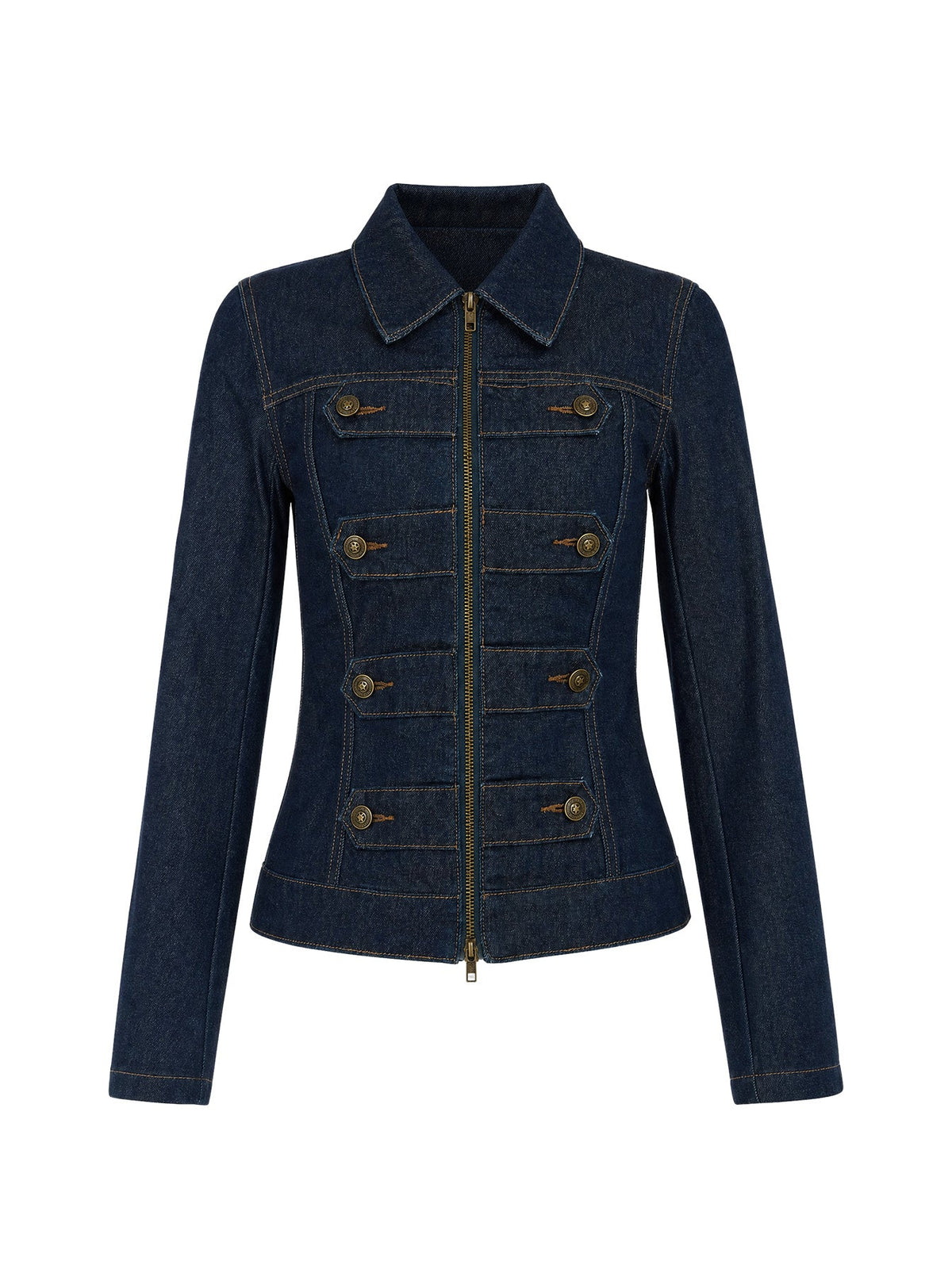 Chaqueta vaquera con hebilla Cristen Cadet color índigo