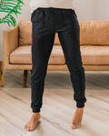 Joggers de salón color negro brillante