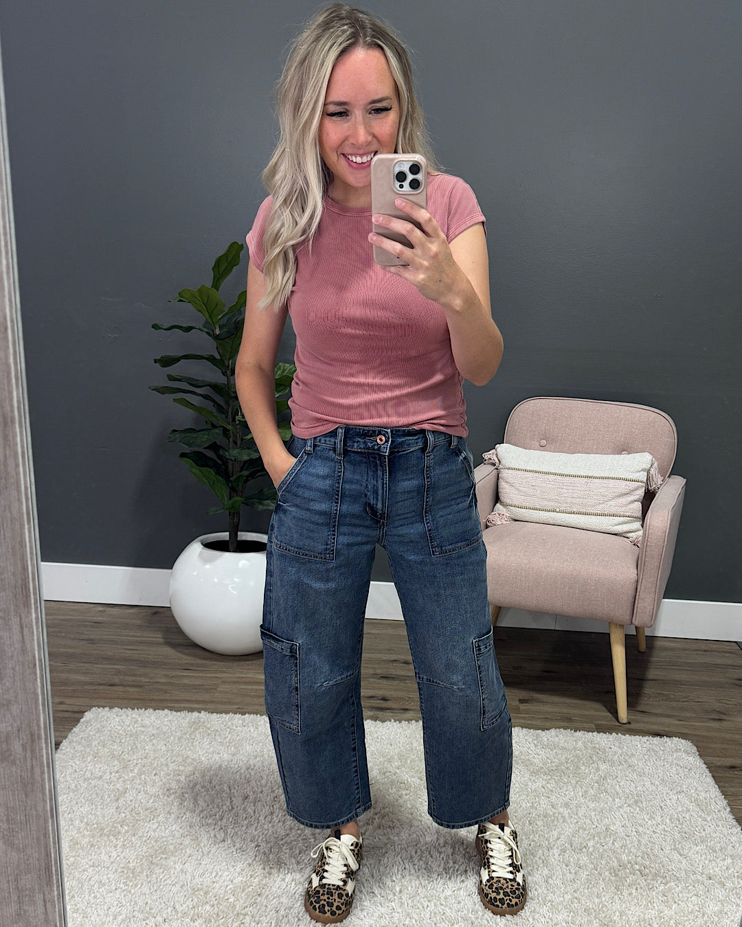 Jeans tipo cargo "All I Know" de KanCan en OFERTA
