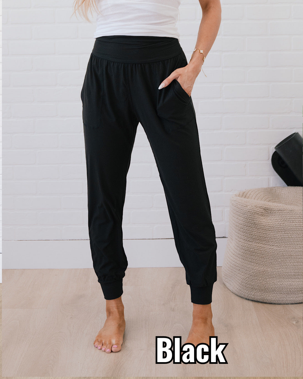 Pantalones de yoga - Negro
