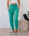 Joggers de yoga - Verde esmeralda
