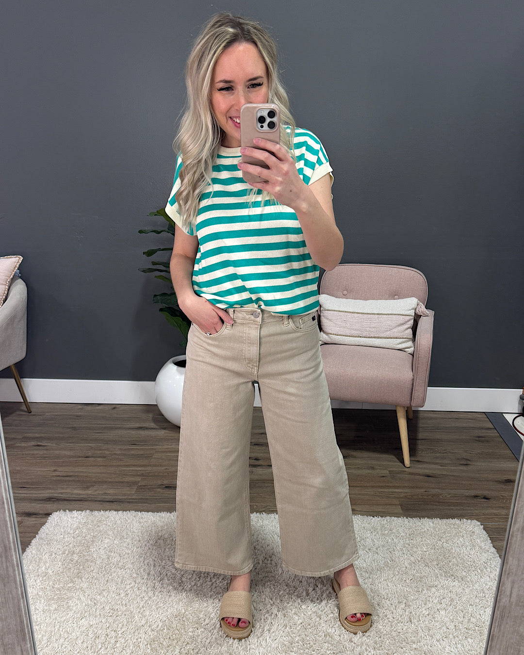 Jeans de pierna ancha KanCan Reese - Color topo