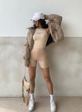 Chaqueta acolchada 7th Avenue color beige