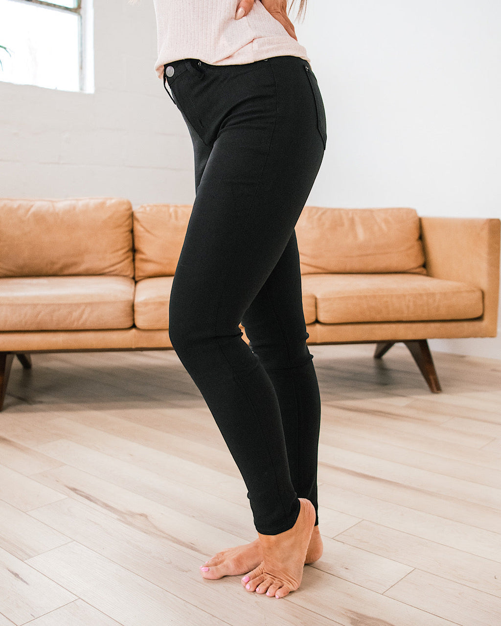 Jeans ajustados súper elásticos - Negro