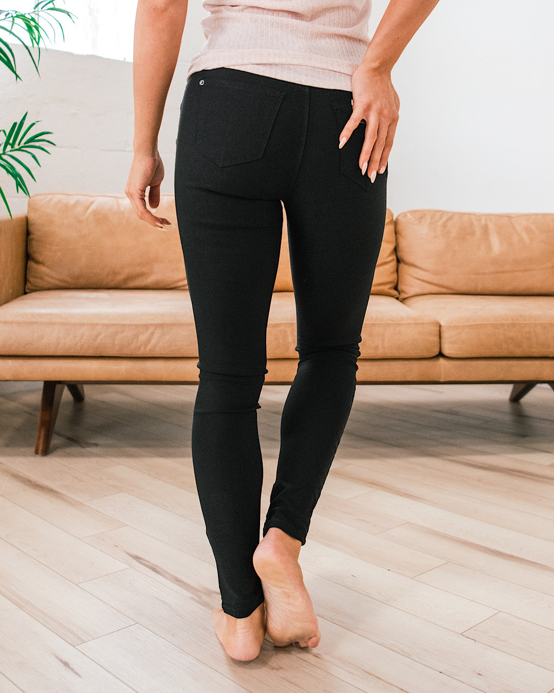 Jeans ajustados súper elásticos - Negro